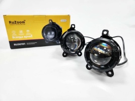 Ruzoom Фары противотуманные 1 линза  Lada Приора Priora Газель LED 50W 6000LM 2шт гарантия 6 мес