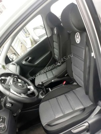 Авточехлы  Volkswagen Polo Фольцваген Поло седан 2/3 2010-2020г жаккард серый Ижевск   
