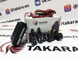 TAKARA  Х-100 сигнализация односторонняя связь 2 брелка   