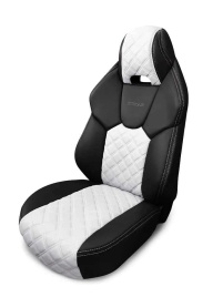 Динас  чехлы универсальные LAMBO экокожа Ромбы черный белый комплект   