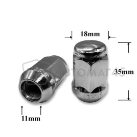 T0530 Гайка колесная иномарки М12*1,5*35 кл.19 конус закр. CH H-2007