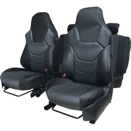 R.SPORT чехлы универсальные экокожа черный комплект   