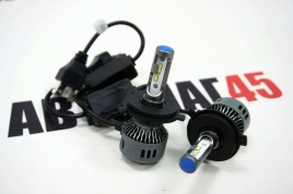 A16 чип CSP LED 2шт H4 12В 25W 5500К 2500Lm гарантия 5мес   