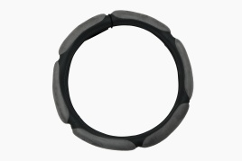 Новая заря оплетка руля спонж алькантара серый размер L 