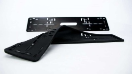 ПТП64 рамка номерного знака силиконовая без основы черная 1шт   