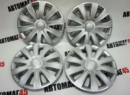 Star  Колпаки R14 серебро Карат комплект   