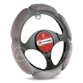 Autoprofi  оплетка руля спонж темно серый 6 лепестков М SP-5026 D.GY   
