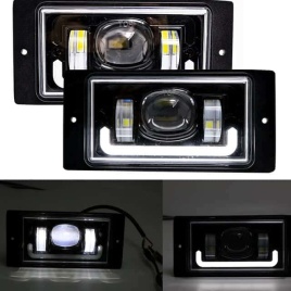 C2R  Фары п/туманные LED 2110 2112 40W 4000LM линза + ходовой огонь гарантия 3 мес