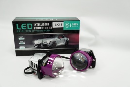TEMPGOR EK18 светодиодные Би-Led линзы 3.0" 12V 70/80W 6000K 8000Lm 2 чипа 2шт гарантия 12 месяцев  