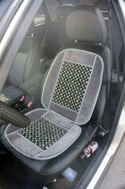 Autоvirazh  накидка на сиденье шариковый массажер серая   