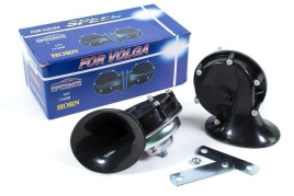 ISKRA Звуковой сигнал ГАЗ Волга низкий высокий тон 105-118 ДБ 12В 2шт   