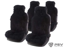 PSV Jolly Extra Накидки на сиденье длинный ворс черный 140x50 комплект 5шт   