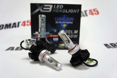 X3 чип  ZES LED 2шт HB4 12В 18W 6000K 4400Lm с обманкой гарантия 1мес    фото 4