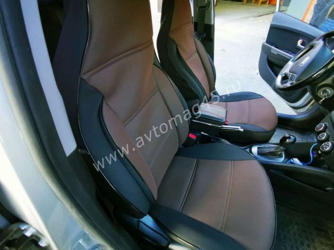 Авточехлы  Kia Rio Киа Рио 2011-2017г Hyundai Solaris 2011-2017г жаккард    фото 3