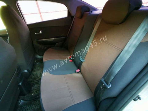 Авточехлы  Hyundai Solaris Хендай Солярис 2011-2017г жаккард черный    фото 3