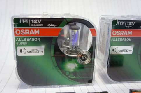 Osram  лампа H7 Allseason +30% 12V 55W 2шт    фото 5