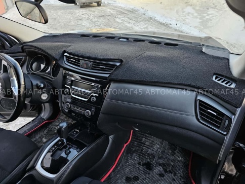 Накидка на панель Nissan Qashqai Ниссан Кашкай J11 2013-2022г карпет  фото 4