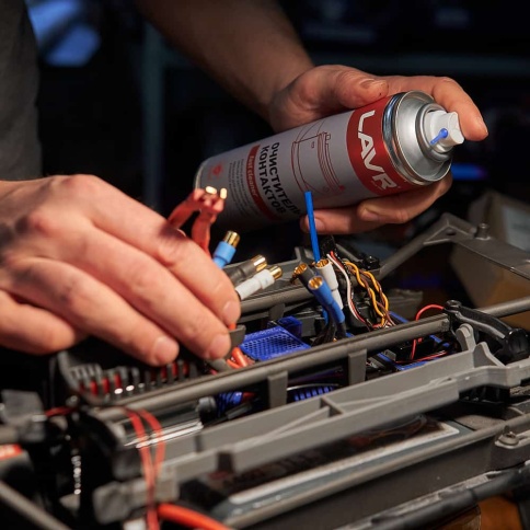 LAVR  Очиститель контактов аэрозоль 335мл    фото 3