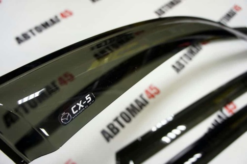 VAD  дефлекторы окон Mazda Мазда CX-5 2011-2017г 1 поколение комплект 4шт    фото 3