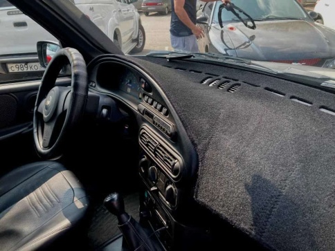 Накидка на панель Нива Шевроле Niva Chevrolet карпет  фото 2