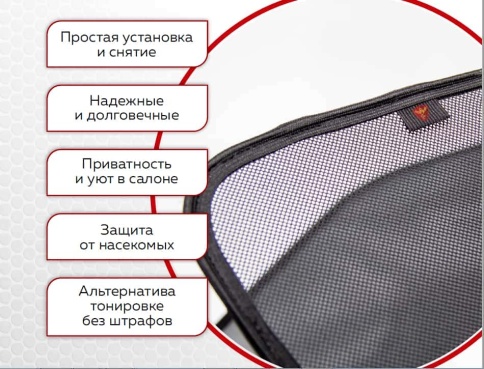 TLT  каркасные шторки на магнитах Лада Vesta Веста передние стандарт 2шт 10%    фото 2