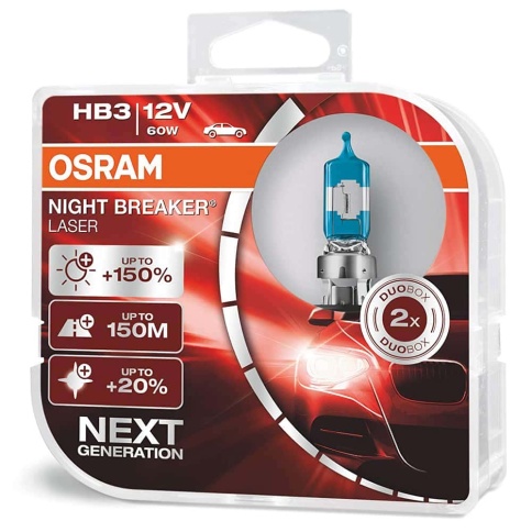 Osram  лампа HB3 Night Breaker LASER +150% 12V 60W 2шт    фото 1