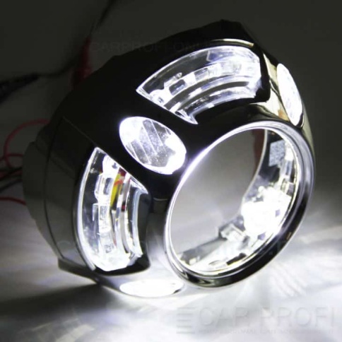 Carprofi  маска для билинзы 3,0"PORSCHE STYLE    фото 3