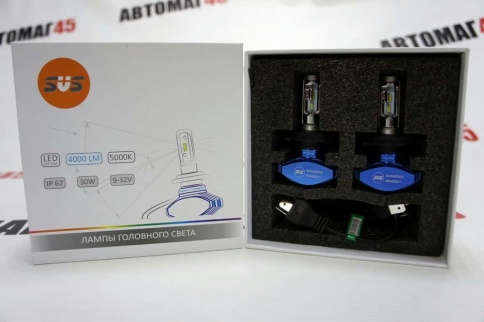 SVS S1  plus чип CSP LED 2шт H4 12В 30W 5000К 4000Lm с обманкой гарантия 5 мес    фото 5