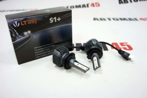 S1+ LTway чип CSP LED 2шт H7 12В 16W 4300К 1800Lm гарантия 4мес     фото 1
