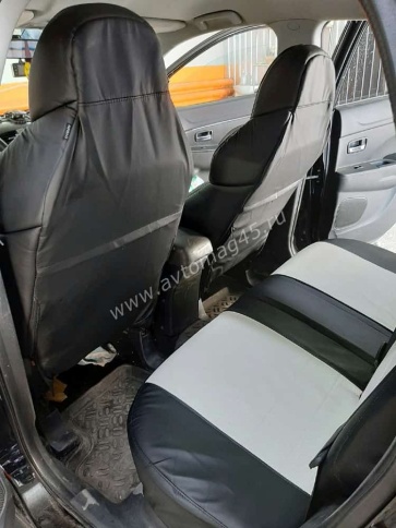 Экстрим  чехлы универсальные экокожа черный белый комплект    фото 5