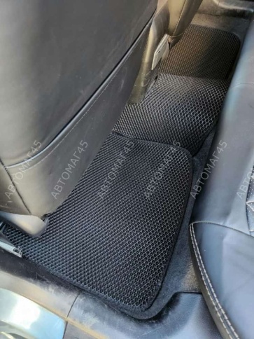 EVA ЭВА  коврики в салон Mitsubishi Lancer 9 2003-2010г черные рисунок ромб  5шт    фото 6