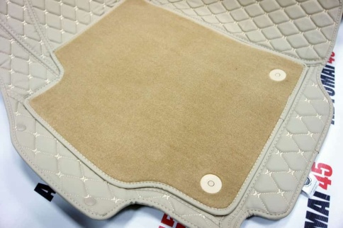 Ковры  5D экокожа Toyota Camry V40/V50/V55 2006-2018г бежевый комплект АКЦИЯ!   фото 3