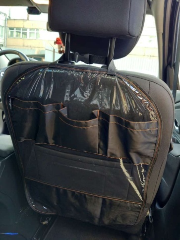 Airline накидка защитная на спинку переднего сиденья прозрачная с карманами 65х50см    фото 2