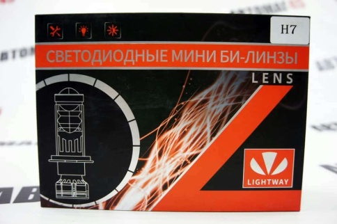 Ruzoom A80C светодиодные лампы LED линза 2шт H7 12В 110W 5700K 13000Lm с обманкой гар 6мес фото 6