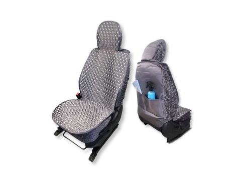 Чехлы  накидки на сиденье холодок/велюр серый комплект 5шт фото 1