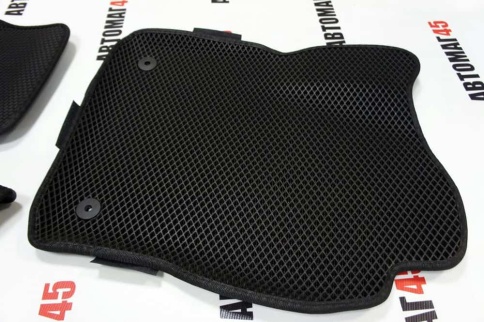 EVA ЭВА 3D коврики в салон Ford Focus 3 2010-2019г черный рисунок ромб комплект 5шт    фото 3