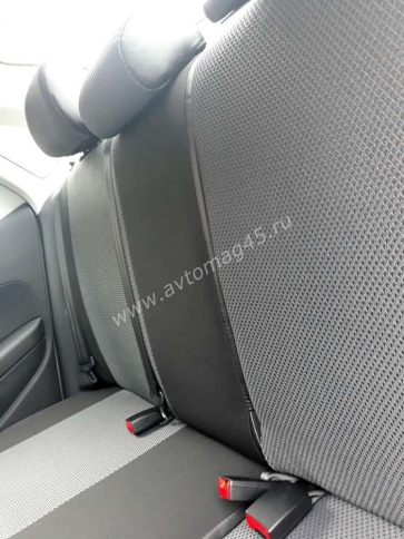 Авточехлы  Volkswagen Polo Фольцваген Поло седан 2/3 2010-2020г жаккард серый Ижевск    фото 3