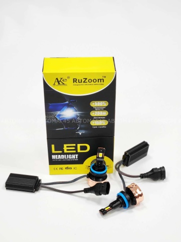 Ruzoom V80 LED 2шт H7 10-16В 90W 6000K 9000Lm с обманкой гарантия 6мес    фото 2