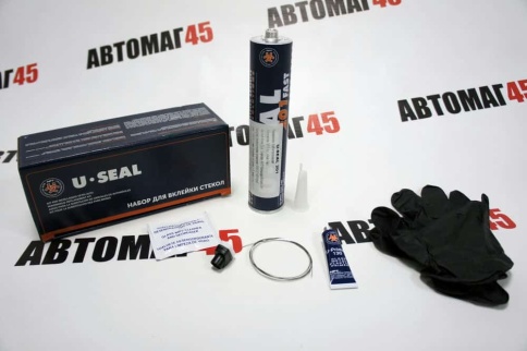 U-SEAL  Набор клей 201 Fast 300мл грунт U-Primer 10мл салфетка струна перчатки АКЦИЯ!   фото 1