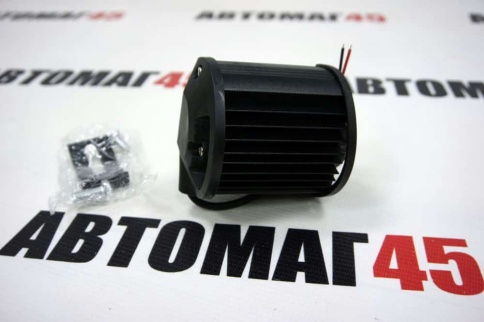 Фара светодиодная 6000К 1600Lm 10-30V  6 диодов 18Вт дальний свет 1шт с браком стекло фото 3