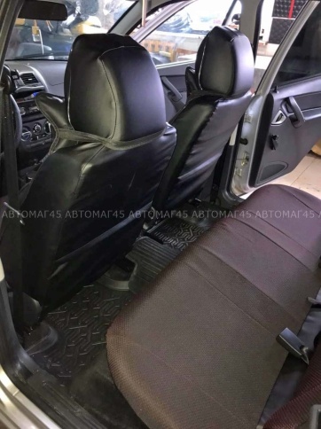 Авточехлы  Лада Granta Гранта  2/3 с 08.2018г жаккард красный    фото 7