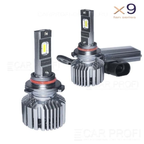 Carprofi X9 лампы LED 2шт HB3 (9005) 12В 40W 5000K 5000Lm гарантия 6мес    фото 1