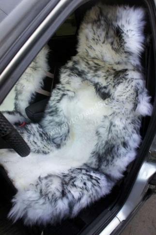 Накидки  комбинированные бело-серый Maximal 140х55см 2шт    фото 1