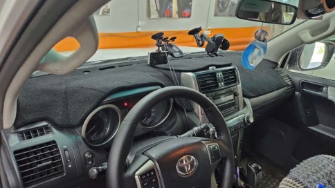 Накидка на панель Toyota Land Cruiser Prado Ленд Крузер Прадо J150 с 2009г карпет Maximal фото 8