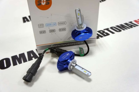 SVS S1  plus чип CSP LED 2шт H27 12В 30W 5000К 4000Lm с обманкой гарантия 5 мес    фото 5