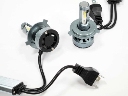 Ruzoom F9A  светодиодные лампы LED 2шт H4 12В 60W 6000K 6000Lm гарантия 6мес    фото 2