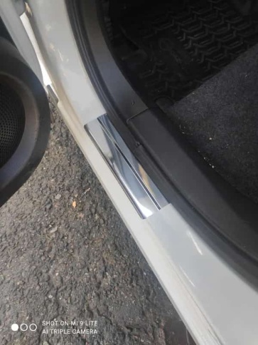 LIDER  Накладки на пороги  Nissan Qashqai 2013-2022г 4 шт нержавейка    фото 4