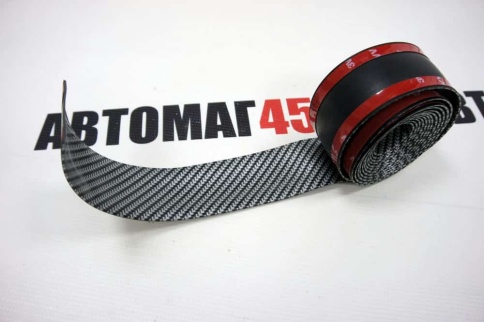 Защитная накладка на пороги авто универсальная карбон 3м фото 1