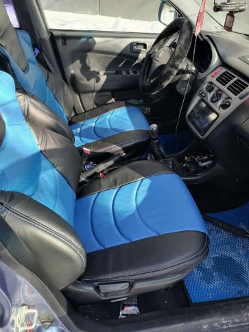 Динас  чехлы универсальные экокожа черный синий комплект    фото 10