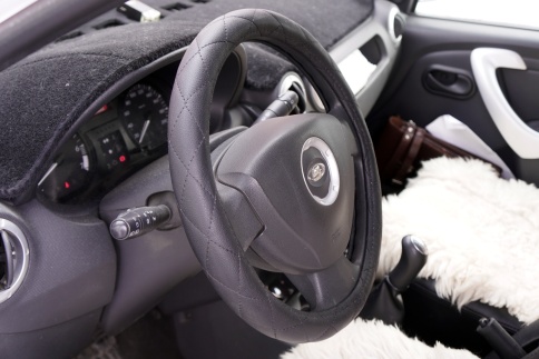 Maximal  оплетка руля экокожа черная ромб черная нитка размер 37-39см 344BL-BL  фото 2